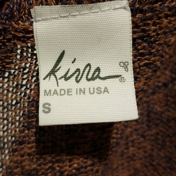 Brown Soft Boho Chic Cardigan By Kirra Made In USA - Picture 5 of 5